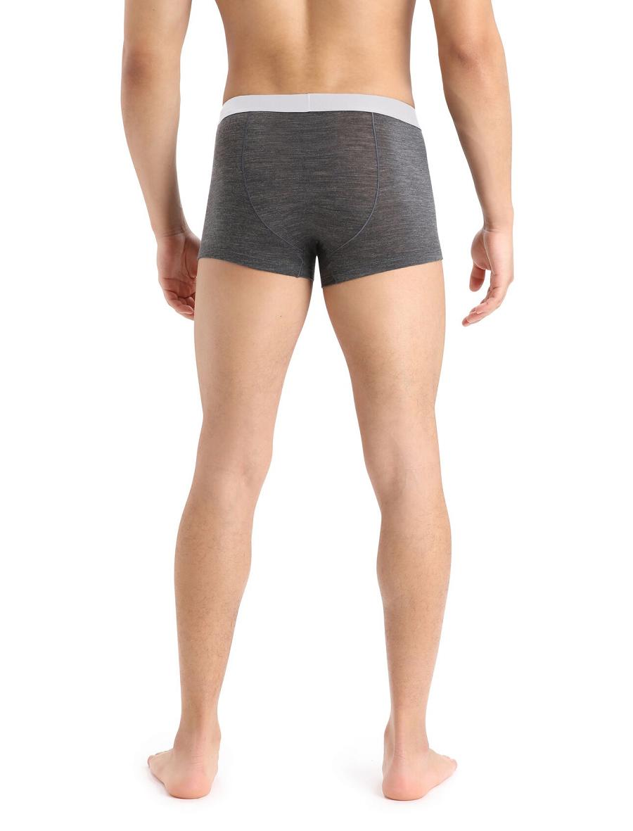 Monsoon Heather Men's Icebreaker Cool-Lite™ Merino Anatomica Trunks Underwear | USA 1288WNBY